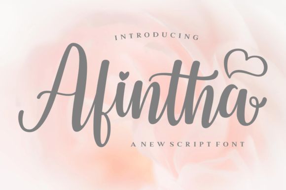 Afintha: A Romantic Script Font for Creative Projects
