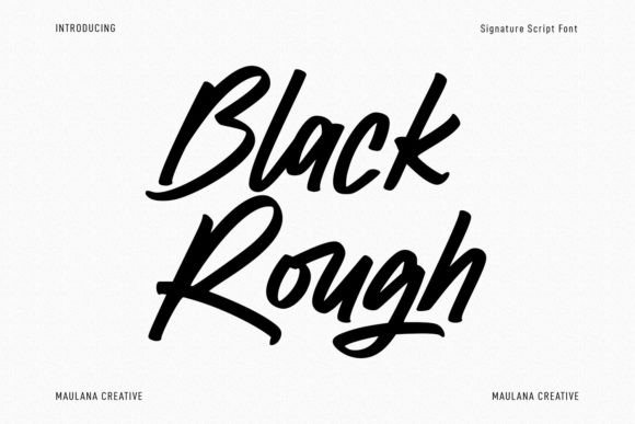 Black Rough: A Bold Handwritten Font for Modern Branding