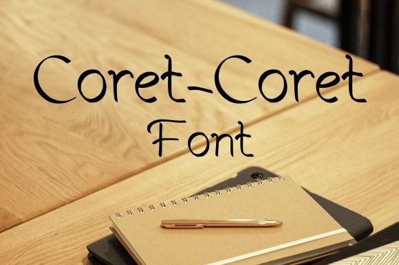Coret Coret: A Whimsical Font for Eye-Catching Campaigns