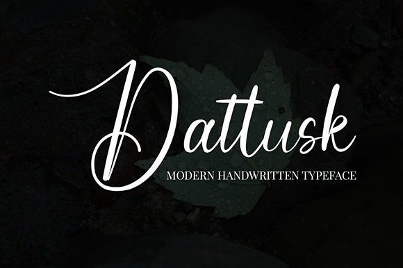 Dattusk: A Versatile Script Font for Campaign Creatives