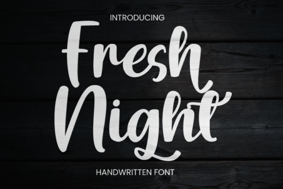 Fresh Night: A Handwritten Font for Authentic Branding
