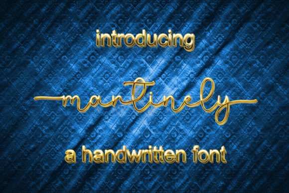 Graceful Typography with Martinely Font