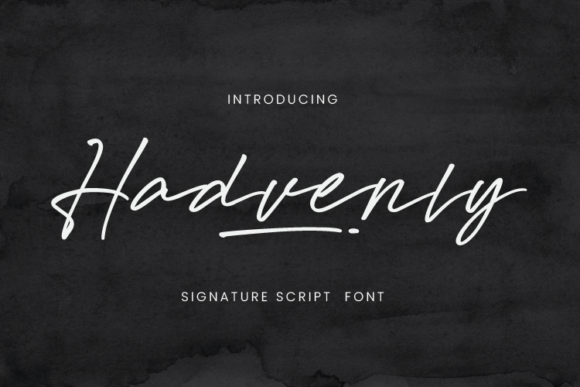 Hadvenly: A Script Font That Elevates Brand Identity