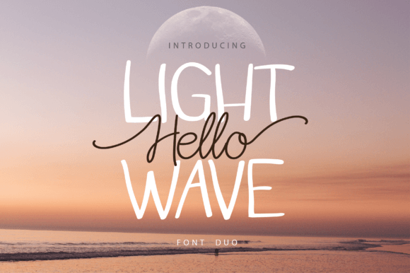 Hello Light Wave Duo: A Timeless Handwritten Typeface