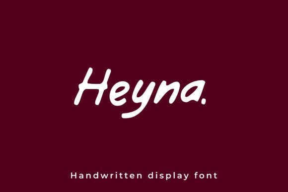 Heyna: A Modern Handwritten Font for Editorial Design