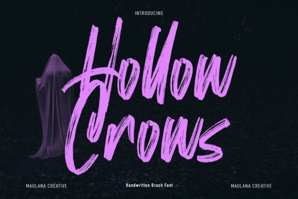 Hollow Crows: A Handwritten Font with Character