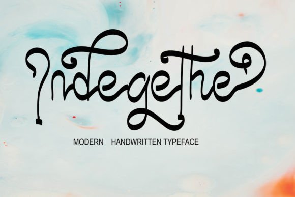 Indegethe: A Handwritten Font for Creative Makers