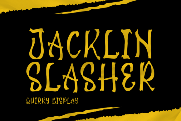Jacklin Slasher: A Quirky Font for Bold Campaigns