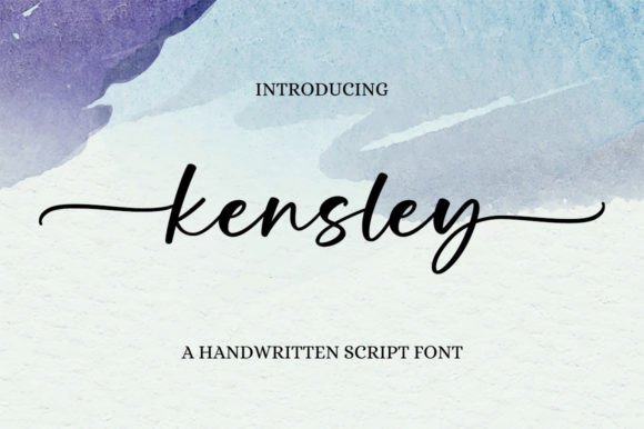 Kensley: A Handwritten Font That Elevates Editorial Design