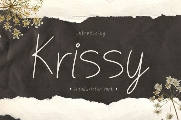 Krissy Font for Handmade and Commercial Design