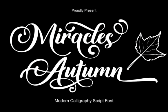 Miracles Autumn Font for Business Branding