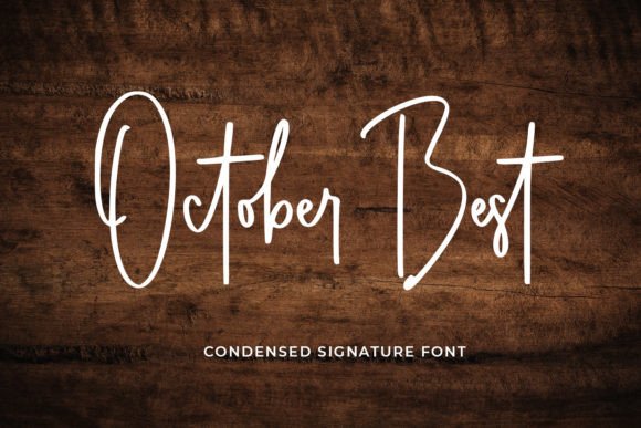October Best: A Condensed Script Font for Digital Branding