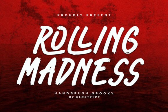 Rolling Madness: A Spooky Handwritten Font for Branding Magic