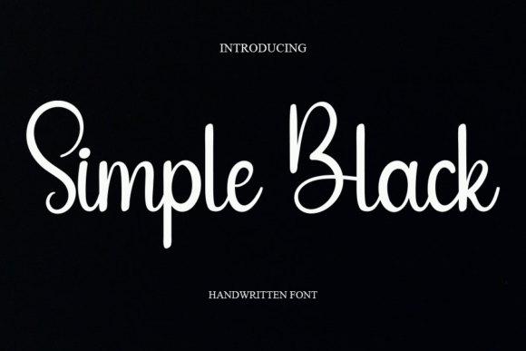 Simple Black: A Handwritten Font for Modern Branding