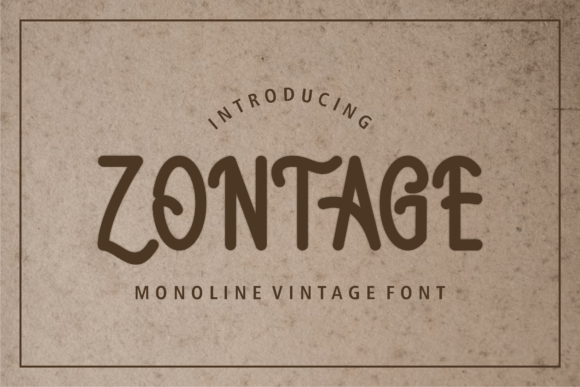 Zontage: A Handwritten Font for Modern Editorial Design